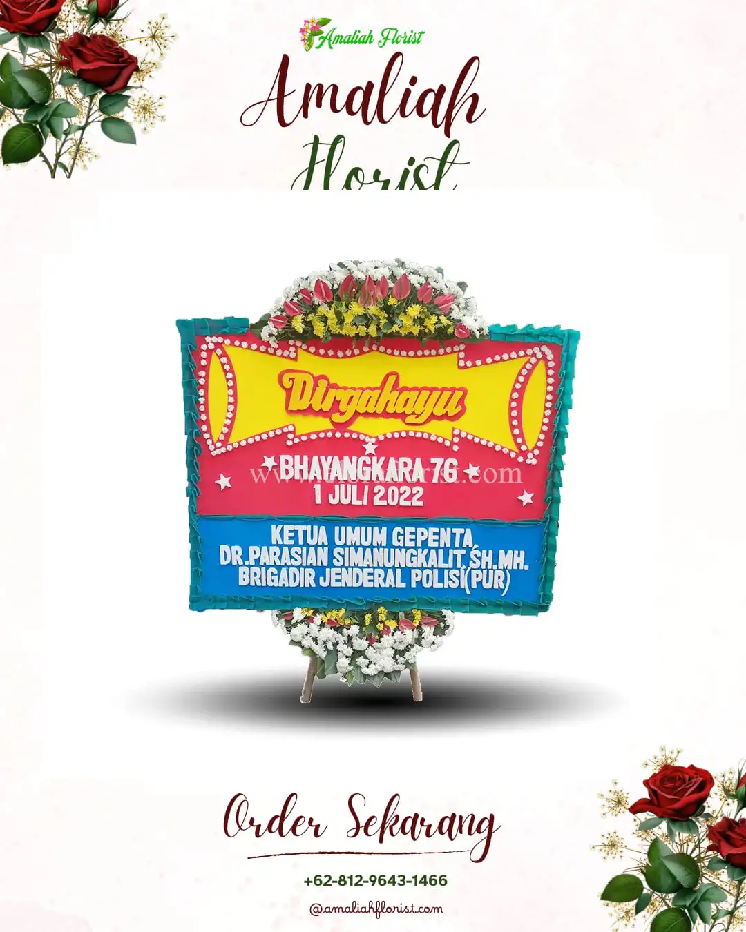 Papan Bunga HUT Ulang Tahun Talangsuko